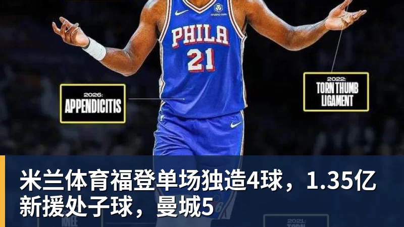 米兰体育福登单场独造4球，1.35亿新援处子球，曼城5